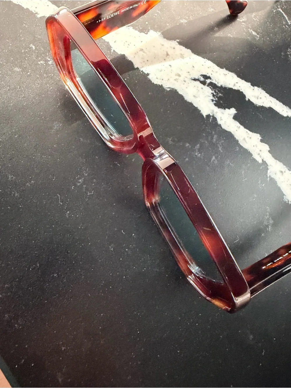 Loewe Oversized Square Tortoiseshell Frame Sunglasses - Brown